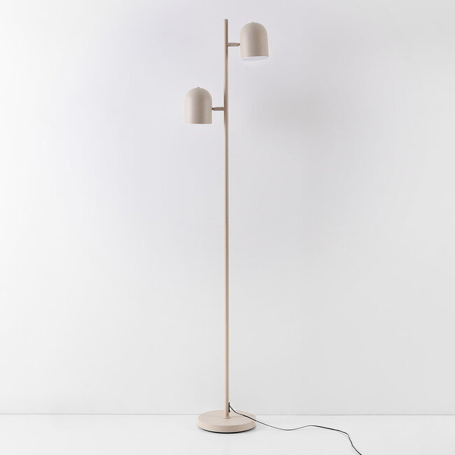 Lattiavalaisin Iki, beige, 2 käännettävää spottia ja kiinteä LED