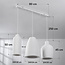 Moderne Wabi Sabi hanglamp met steeneffect wit, 3-lichts - Iki
