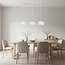 3-lichts Wabi Sabi hanglamp Shibui met wit steeneffect - 3 x 30 cm