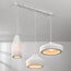 Moderne hanglamp wit in Wabi Sabi stijl, 3-lichts - Kaze