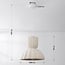 Moderni Wabi-Sabi riippuvalaisin Soru 40 cm - terrazzo beige