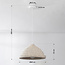 Wabi sabi -riippuvalaisin Amai Ø 40 cm - terrazzobeige