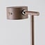 Moderne vloerlamp Zinc met oplaadbare leeslamp – taupe