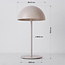 Ladattava sienipöytävalaisin Vanta - beige, kiinteä himmennettävä LED