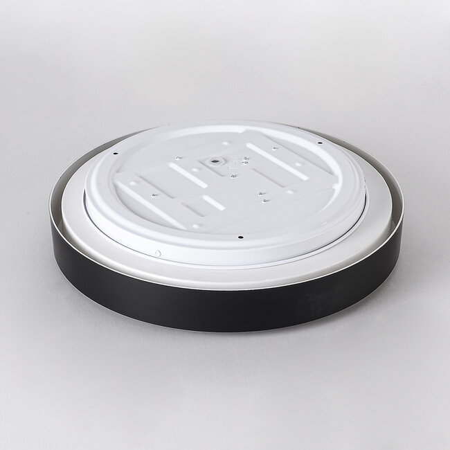 LED-kattovalaisin Ricardo, kolmiportaisesti himmennettävä Ø 31 cm - musta
