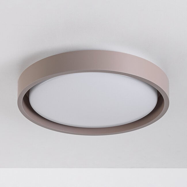 Plafondlamp Ricardo  met geïntegreerde LED en 3-staps dimbaar Ø31 cm -  taupe
