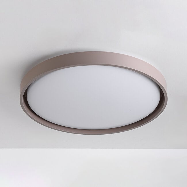 Plafondlamp Ricardo met geïntegreerde LED en 3-staps dimbaar Ø41 cm -  taupe