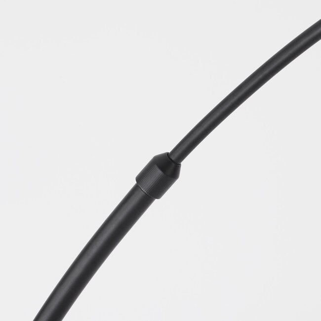 Booglamp Talto in matzwart met geïntegreerde LED en touch dimmer