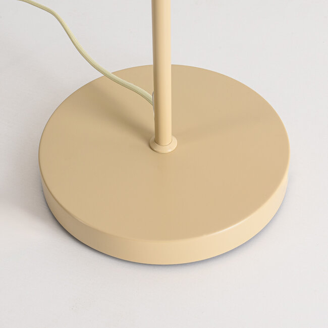 3-lamppuinen lattiavalaisin Jesse, maitolasi - beige