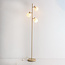 3-lamppuinen lattiavalaisin Jesse, maitolasi - beige