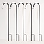 Metalliset puutarhatolpat koukulla 120 cm, 5 kpl