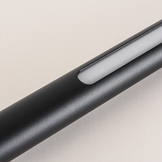 Pollarivalaisin Corten - 90 cm musta, kiinteä LED-valo