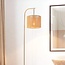 Kaarivalaisin Reed, kerman värinen punottu varjostin - beige