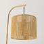 Kaarivalaisin Reed, kerman värinen punottu varjostin - beige