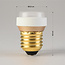 E27-LED-lamppu Pico 3-portainen himmennys, valkoinen rengas 3,5 wattia