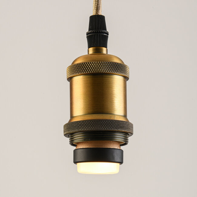 E27-LED-lamppu Pico 3-portainen himmennys, musta rengas 3,5 wattia, 35 mm