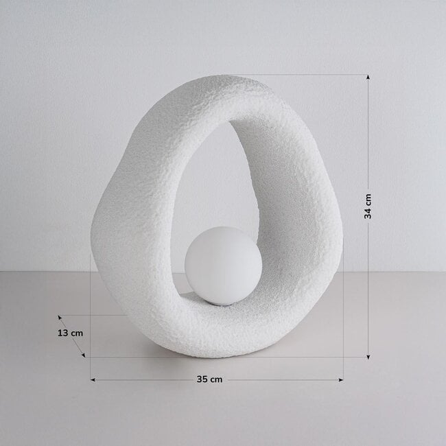 Pöytävalaisin Enso Wabi Sabi - valkoinen