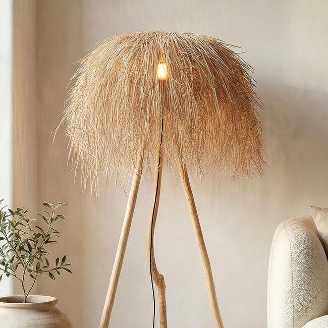 Boho-lattiavalaisin Sunroot, rottinkia