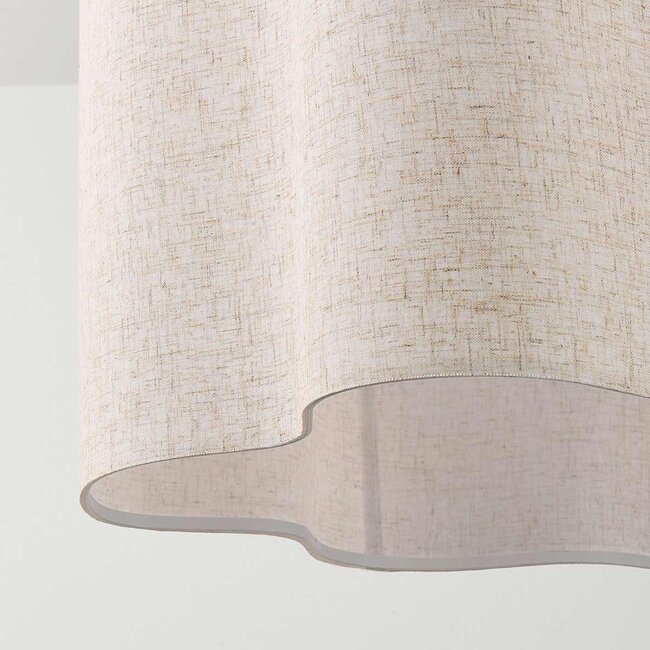 Riippuvalaisin Hiras Ø 40 cm - beige pellavakuvulla