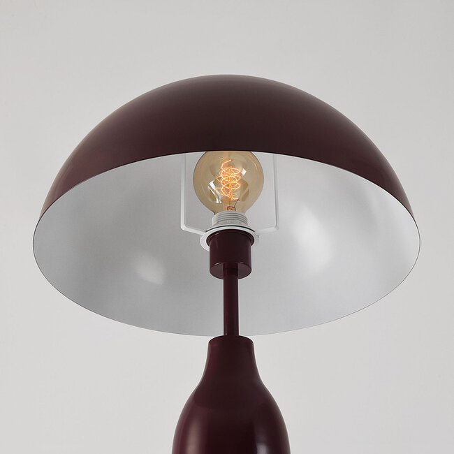 Design-lattiavalaisin Mura, burgundy (tummanpunainen), metallia