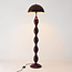 Design-lattiavalaisin Mura, burgundy (tummanpunainen), metallia
