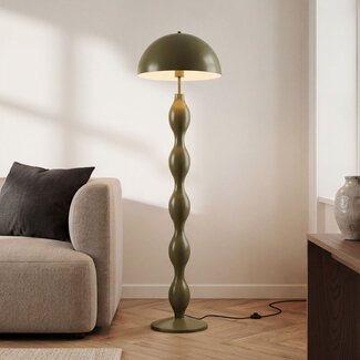 Design-lattiavalaisin Mura oliivinvihreä metallia