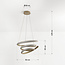 Design-riippuvalaisin Tynara, integroitu LED, kolmiportainen himmennys, hiekanbeige