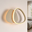 Design-seinävalaisin Melana, integroitu LED, hiekanbeige