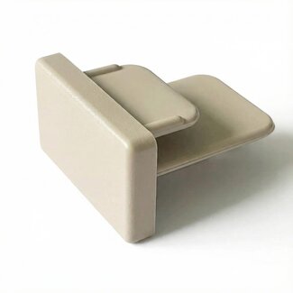 Päätykappale 1-vaiheiseen kiskojärjestelmään, beige