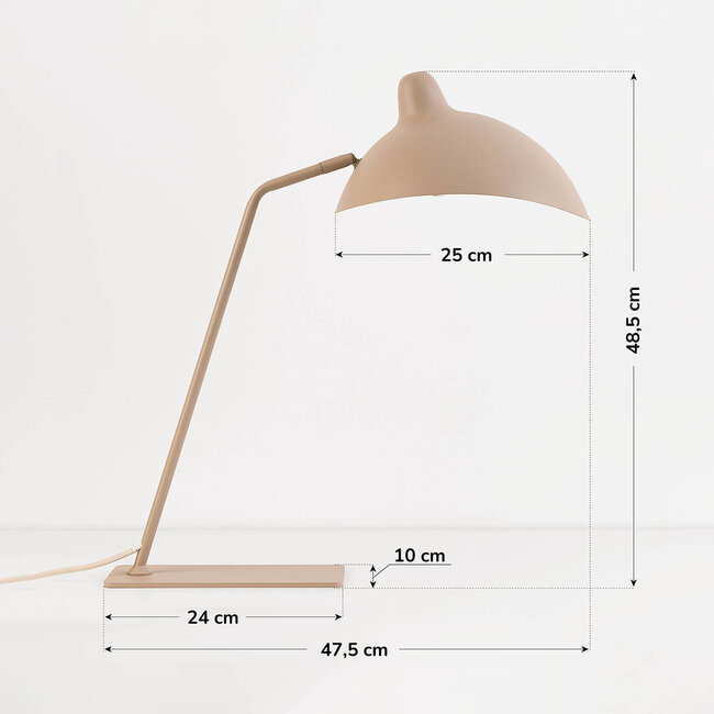 Pöytävalaisin Virello, käännettävä kupu - hiekanbeige