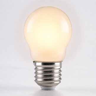 3-portaisesti himmennettävä E27 LED-lamppu Ø45 maitovalkoisella lasilla 4,5W 2700K