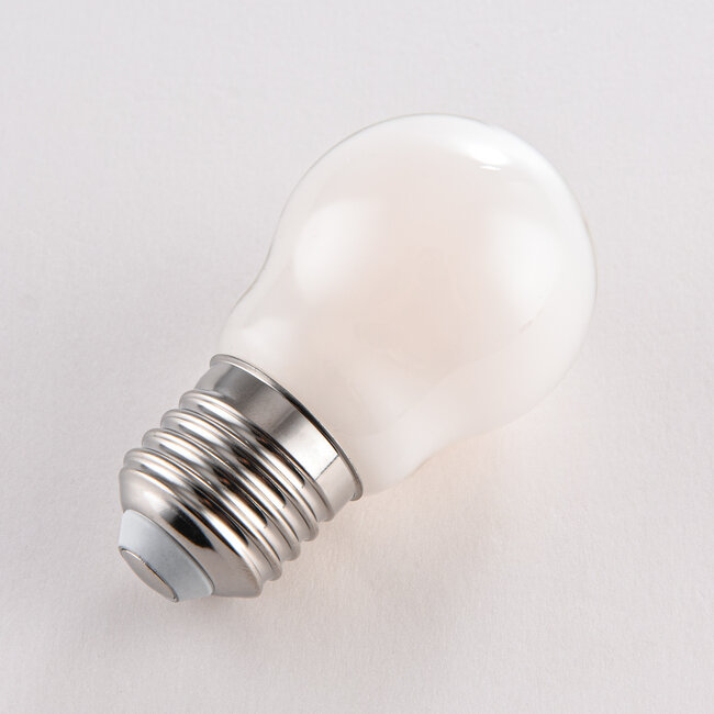 3-portaisesti himmennettävä E27 LED-lamppu Ø45 maitovalkoisella lasilla 4,5W 2700K