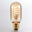 Himmennettävä E27 LED-putkilamppu Ø45 mm, meripihkalasi, 4 W, 1800 K