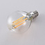 Himmennettävä E14 LED-filamenttilamppu Ø45 mm, kirkas lasi, 4,5 W, 2700 K