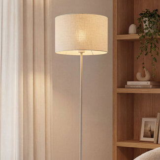 Lattiavalaisin Avana beige pellavakuvulla
