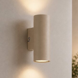 Seinävalaisin Brunio ylös ja alas - hiekanbeige