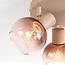 Säädettävä kattovalaisin Terra 3-valoinen ombre-lasilla - beige