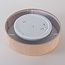 Kattovalaisin Paulina uurretulla samettivarjostimella - taupe