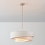 3-osainen riippuvalaisin Nerai - beige kerroksellisilla pellavavarjostimilla