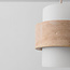 Flari-riippuvalaisin 3 kuvulla travertiinista ja maitolasista - beige
