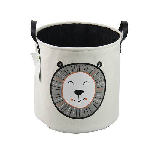 By Baboo Opbergmand speelgoed - Stoere Leeuw - voor knuffels By Baboo Opbergmand speelgoed - Stoere Leeuw - voor knuffels