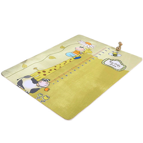 By Baboo Vloerkleed kinderkamer - Meetlint met diertjes - Waterbestendig By Baboo Vloerkleed kinderkamer - Meetlint met diertjes - Waterbestendig