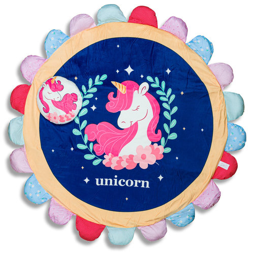 By Baboo Speelkleed kinderkamer - Mooie Eenhoorn - met Kussentjes By Baboo Speelkleed kinderkamer - Mooie Eenhoorn - met Kussentjes