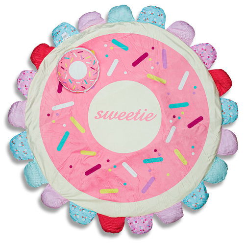 By Baboo Speelkleed kinderkamer - Sweetie Roze - met Kussentjes By Baboo Speelkleed kinderkamer - Sweetie Roze - met Kussentjes