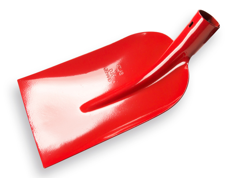 Betonschop 1/2 0, rood gelakt, gehard