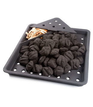 Napoleon - Gietijzeren houtskoolinzetbak met rookbox