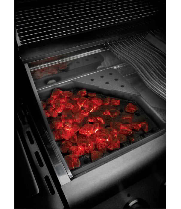 Napoleon Napoleon - Gietijzeren houtskoolinzetbak met rookbox