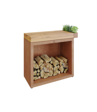 OFYR - Butcher Block Storage 90 Corten Teak Hout