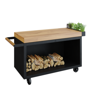 OFYR - Mise en Place Table Black 135 PRO Teak Hout