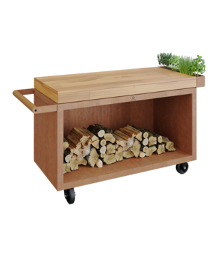 OFYR - Mise en Place Table Corten 135 PRO Teak Hout